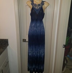 Blue maxi dress